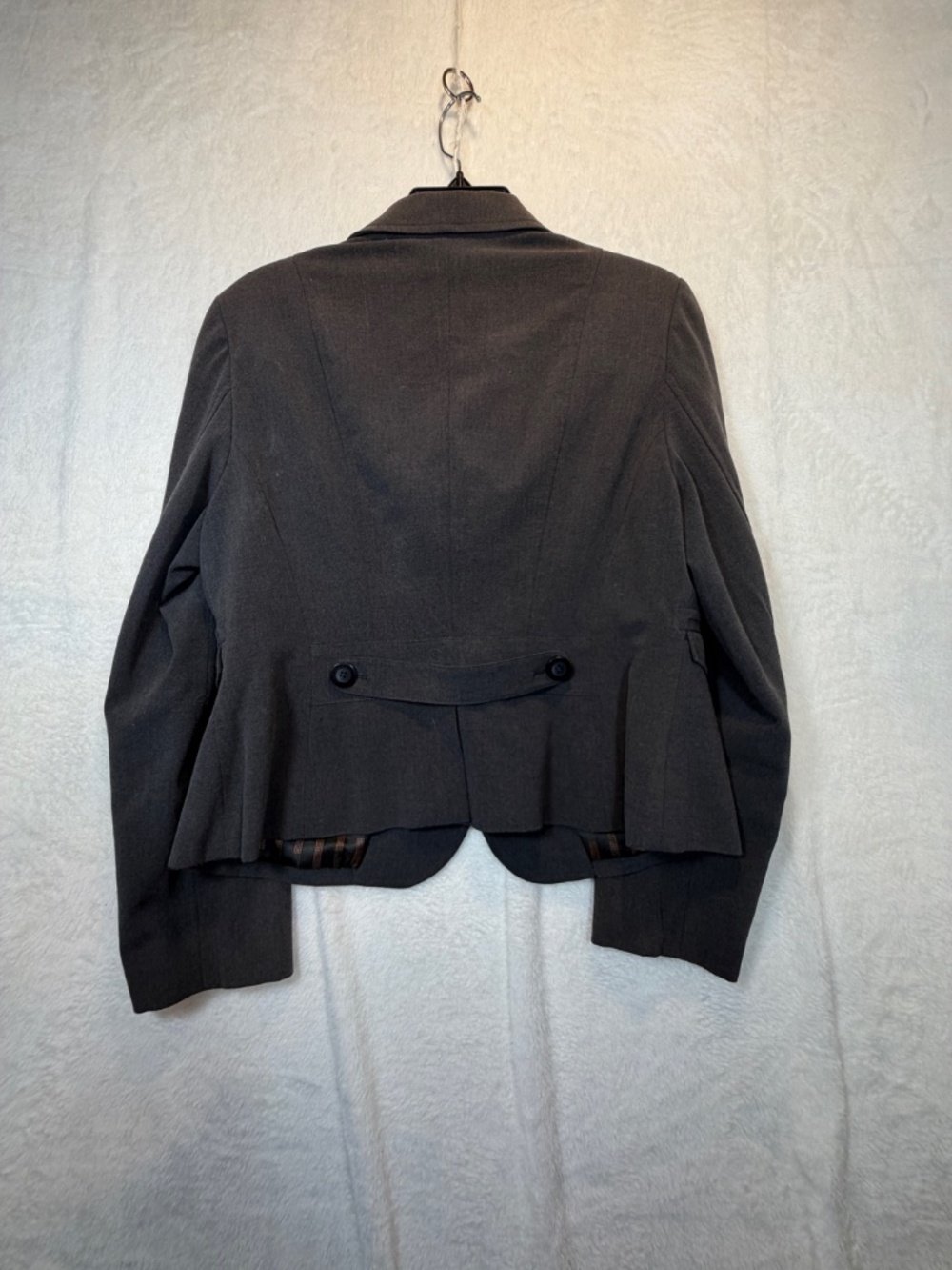 Mario Serrani Tailored Blazer Womens Size 12 Gray Business Career Classic - Picture 9 of 9